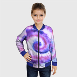 Детский бомбер 3D Tie-dye purple - фото 2