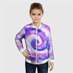 Детский бомбер 3D Tie-dye purple - фото 2