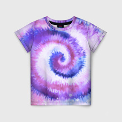 Tie-dye purple – Детская футболка 3D с принтом купить со скидкой в -33%