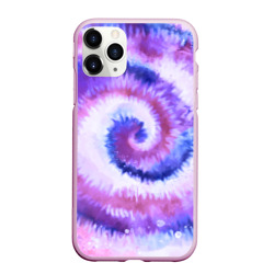 Чехол для iPhone 11 Pro Max матовый Tie-dye purple