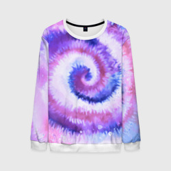 Мужской свитшот 3D Tie-dye purple