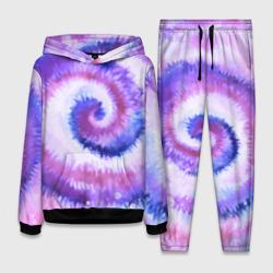 Женский костюм с толстовкой 3D Tie-dye purple