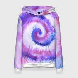 Женская толстовка 3D Tie-dye purple