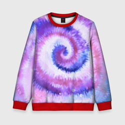 Детский свитшот 3D Tie-dye purple