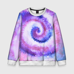 Детский свитшот 3D Tie-dye purple