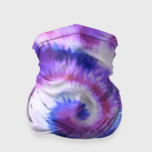 Бандана-труба 3D Tie-dye purple, цвет 3D печать