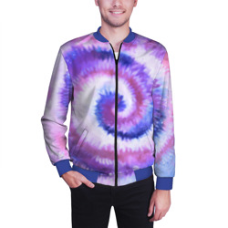 Мужской бомбер 3D Tie-dye purple - фото 2