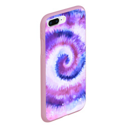 Чехол для iPhone 7Plus/8 Plus матовый Tie-dye purple - фото 2