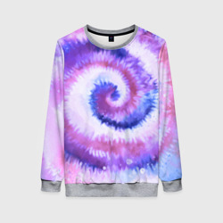 Женский свитшот 3D Tie-dye purple