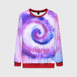 Женский свитшот 3D Tie-dye purple