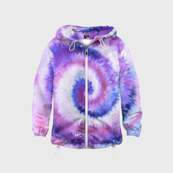 Детская ветровка 3D Tie-dye purple