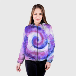 Женская куртка 3D Tie-dye purple - фото 2