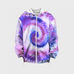 Детская куртка 3D Tie-dye purple