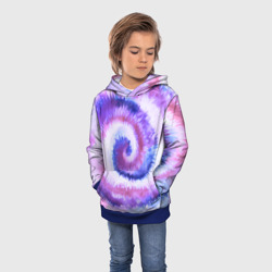 Детская толстовка 3D Tie-dye purple - фото 2