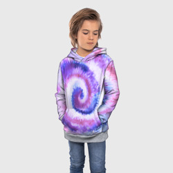 Детская толстовка 3D Tie-dye purple - фото 2