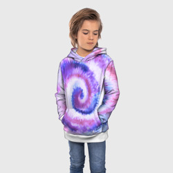 Детская толстовка 3D Tie-dye purple - фото 2