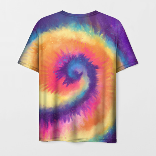 Мужская футболка 3D Tie-dye multicolor, цвет 3D печать - фото 2