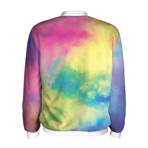 Мужской бомбер 3D Tie-Dye, цвет белый - фото 2