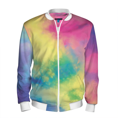 Мужской бомбер 3D Tie-Dye