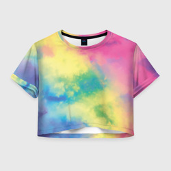 Женская футболка Crop-top 3D Tie-Dye