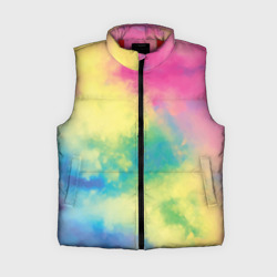 Женский жилет утепленный 3D Tie-Dye