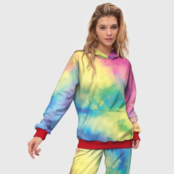 Женский костюм с толстовкой 3D Tie-Dye - фото 2