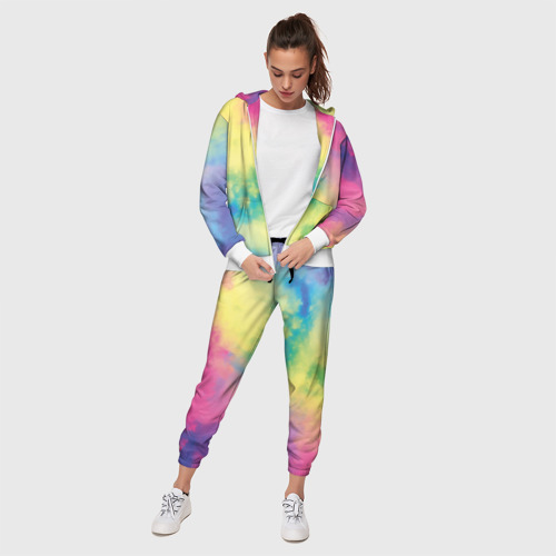 Женский костюм 3D Tie-Dye, цвет белый - фото 3