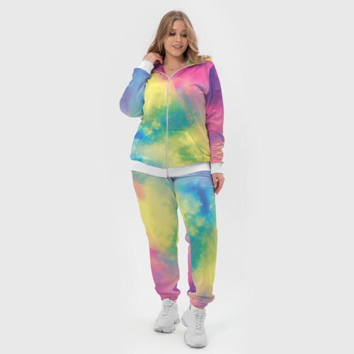 Женский костюм 3D Tie-Dye, цвет белый - фото 5