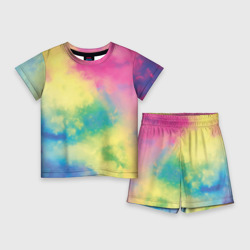 Детский костюм с шортами 3D Tie-Dye