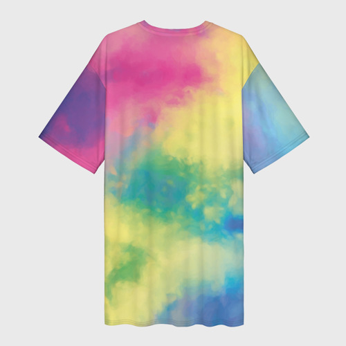 Платье-футболка 3D Tie-Dye, цвет 3D печать - фото 2