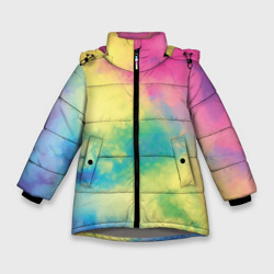 Зимняя куртка для девочек 3D Tie-Dye