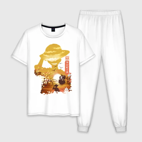 Мужская пижама хлопок One piece
