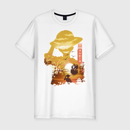 Мужская футболка хлопок Slim One piece
