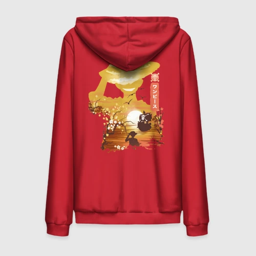 Мужская толстовка на молнии хлопок One piece