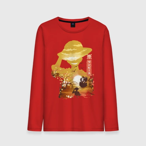 Мужской лонгслив хлопок One piece