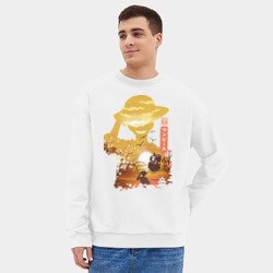 Мужской свитшот oversize без начеса хлопок One piece - фото 2