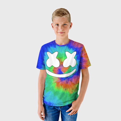 Детская футболка 3D с принтом MARSHMELLO, фото на моделе #1