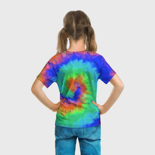 Детская футболка 3D с принтом MARSHMELLO, вид сзади #2