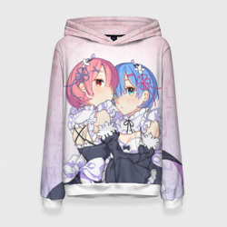 Женская толстовка 3D Re:Zero, Рам и Рем