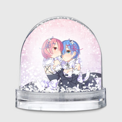 Игрушка Снежный шар Re:Zero, Рам и Рем