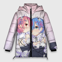 Женская зимняя куртка Oversize Re:Zero, Рам и Рем