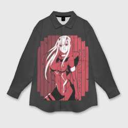 Мужская рубашка oversize 3D Zero Two в костюме