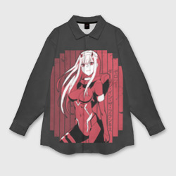 Женская рубашка oversize 3D Zero Two в костюме