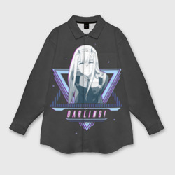 Мужская рубашка oversize 3D Darling Zero Two star