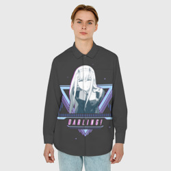 Мужская рубашка oversize 3D Darling Zero Two star - фото 2