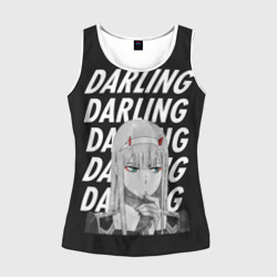 Женская майка 3D Daling Zero Two monochrome