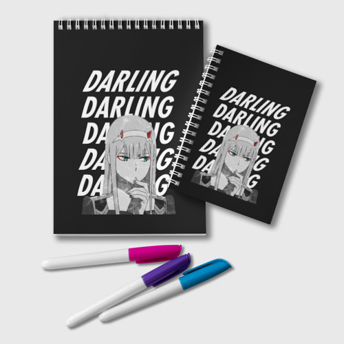 Блокнот Daling Zero Two monochrome, цвет белый