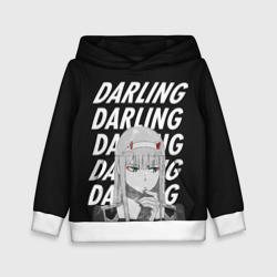 Детская толстовка 3D Daling Zero Two monochrome