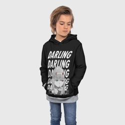 Детская толстовка 3D Daling Zero Two monochrome - фото 2