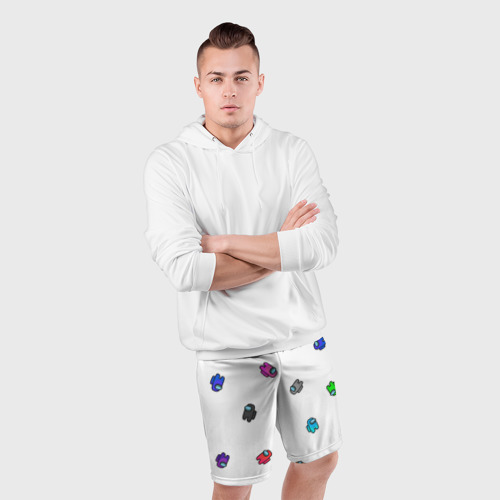 Мужские шорты спортивные Among Us, цвет 3D печать - фото 5